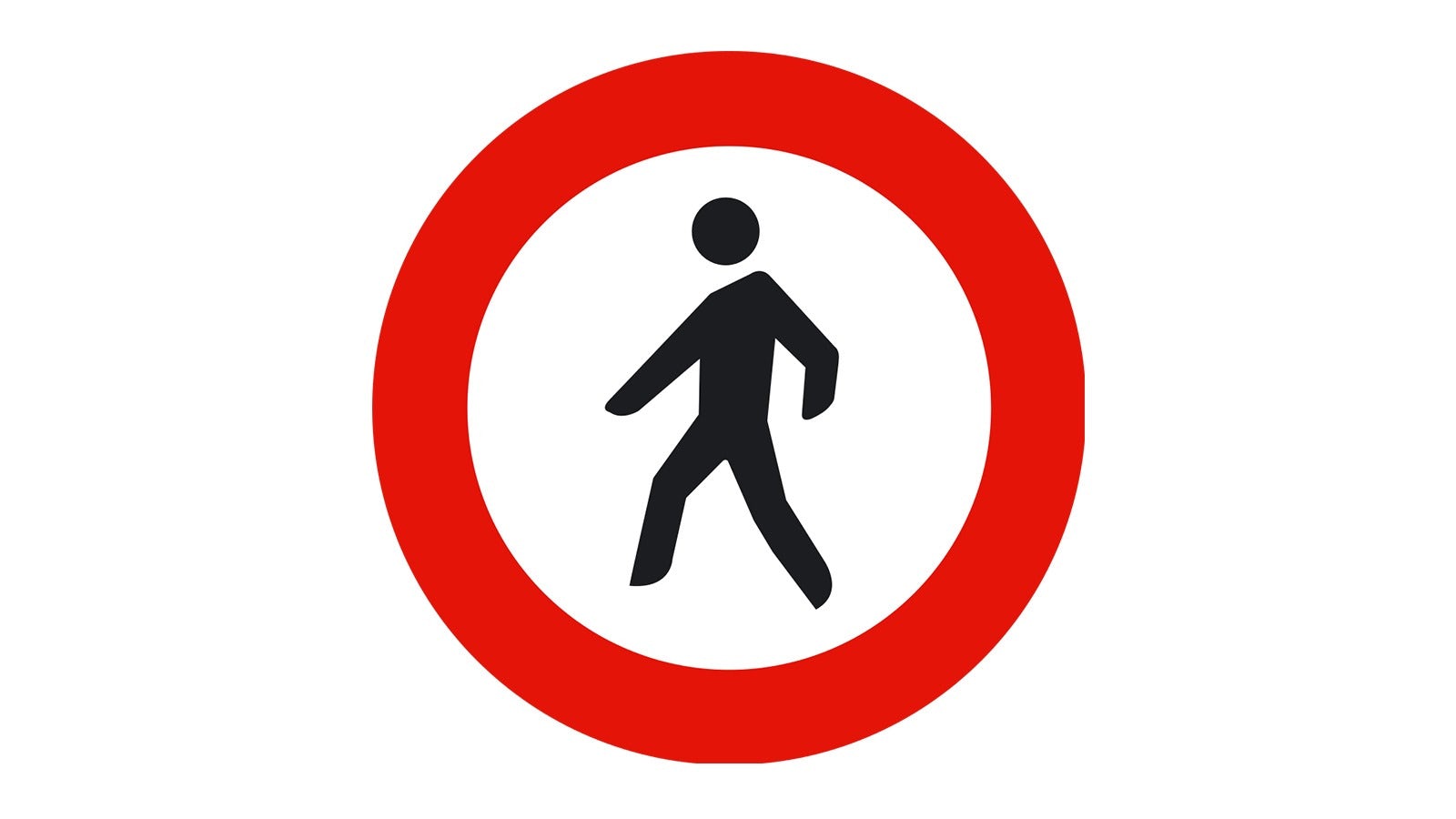 Accès interdit aux piétons