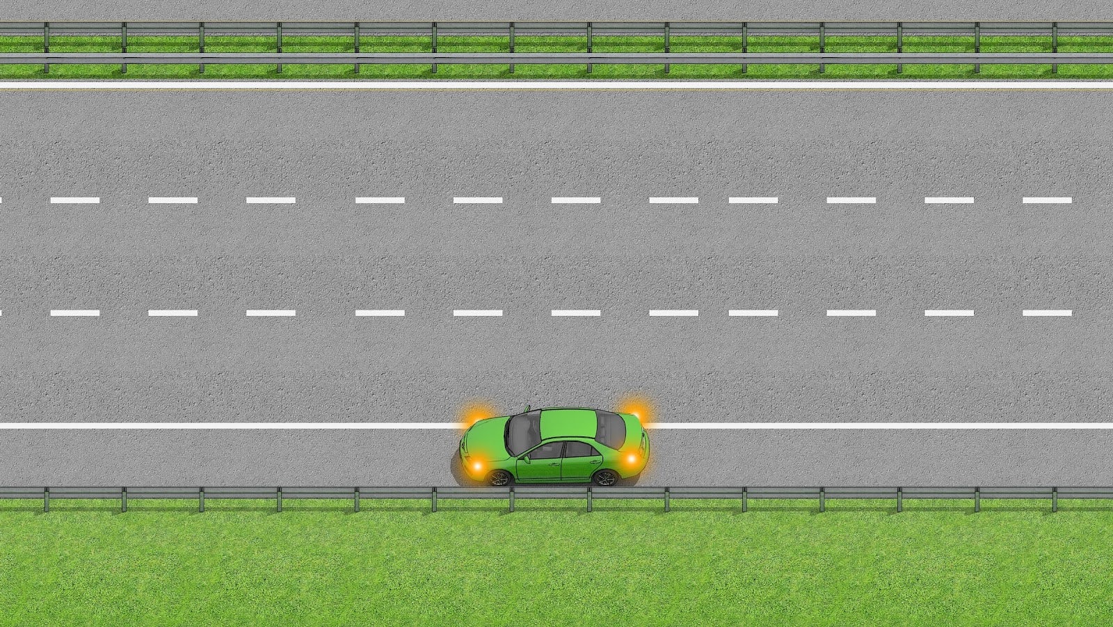 If an emergency, stop in the hard shoulder with your hazard lights activated