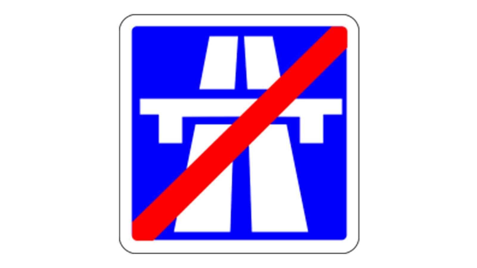 L’autoroute se termine