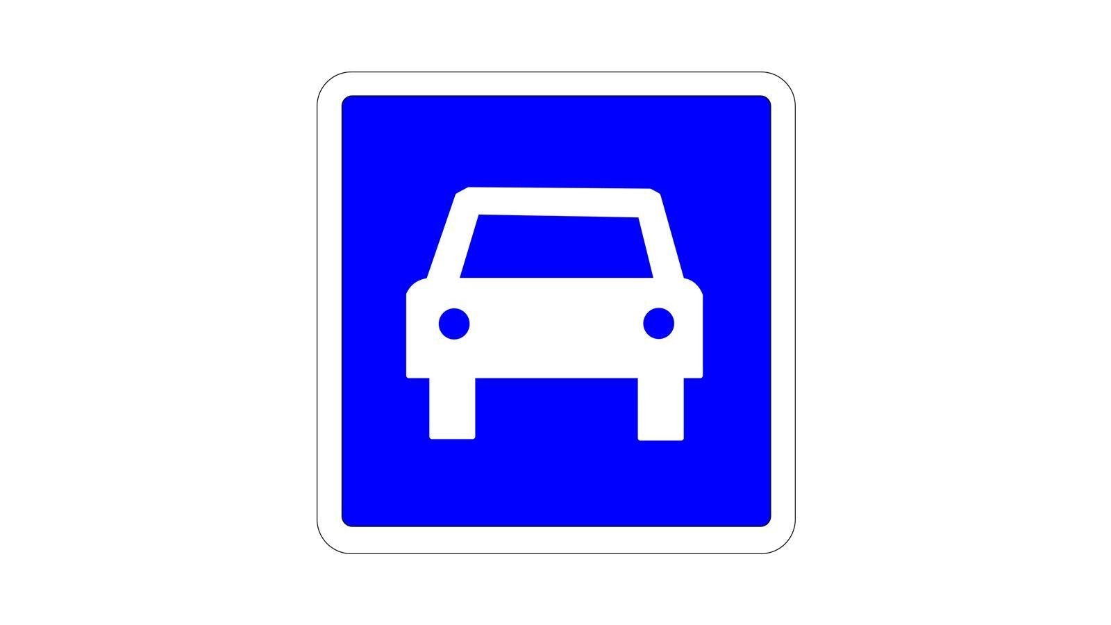 Panneau route à accès restreint