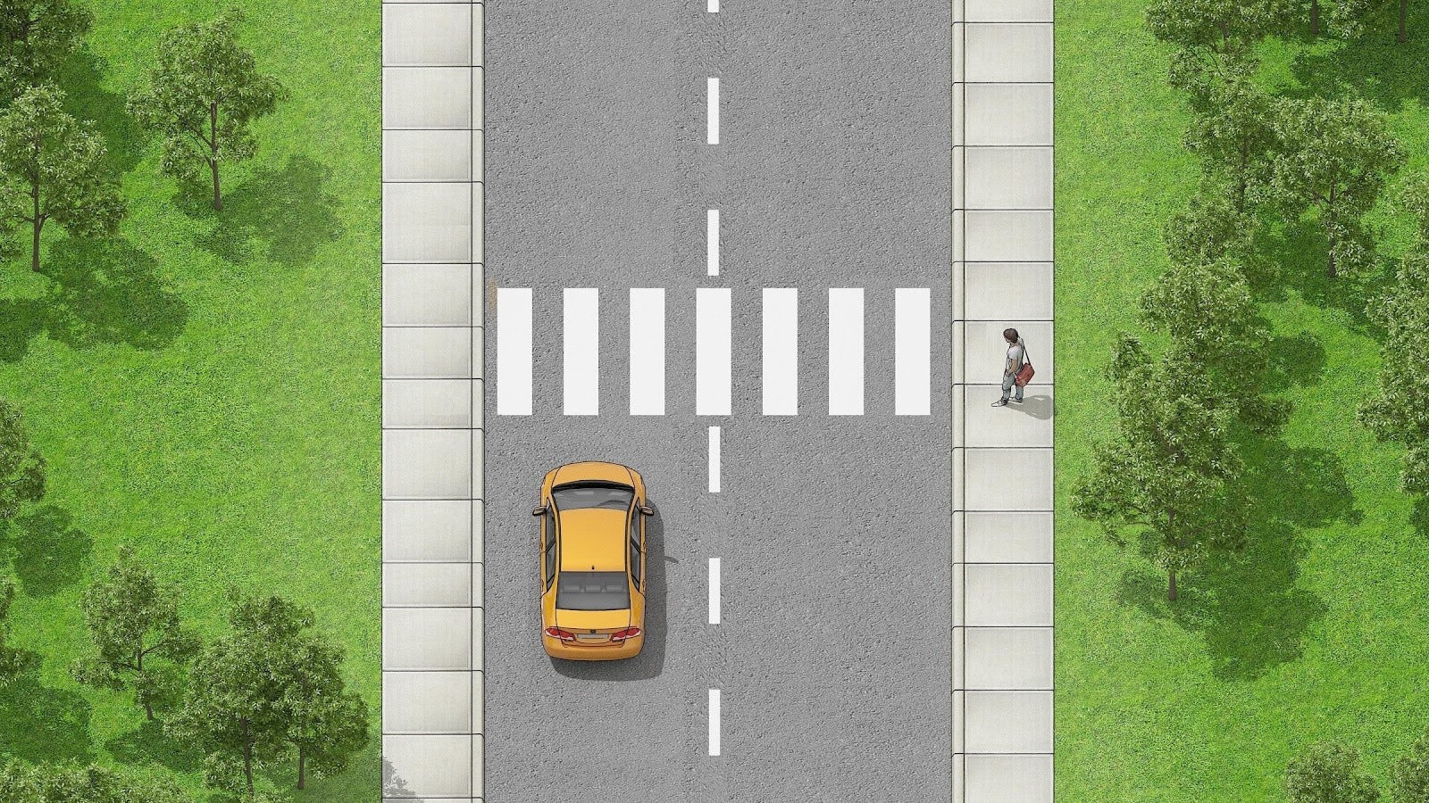 Un passage piéton