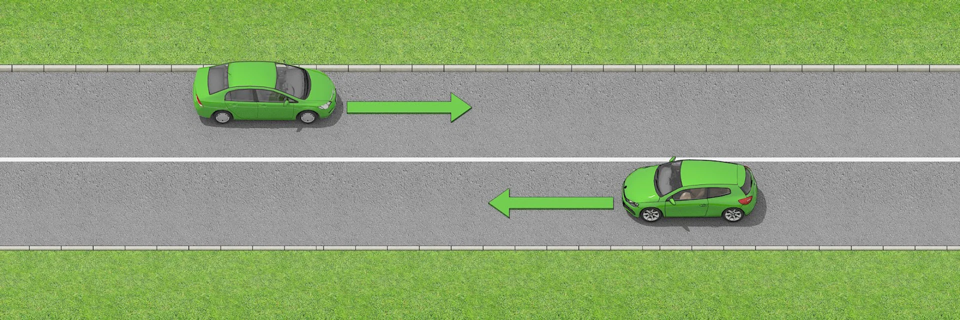 Road Lane Markings & Reflective Studs - Driving Theory