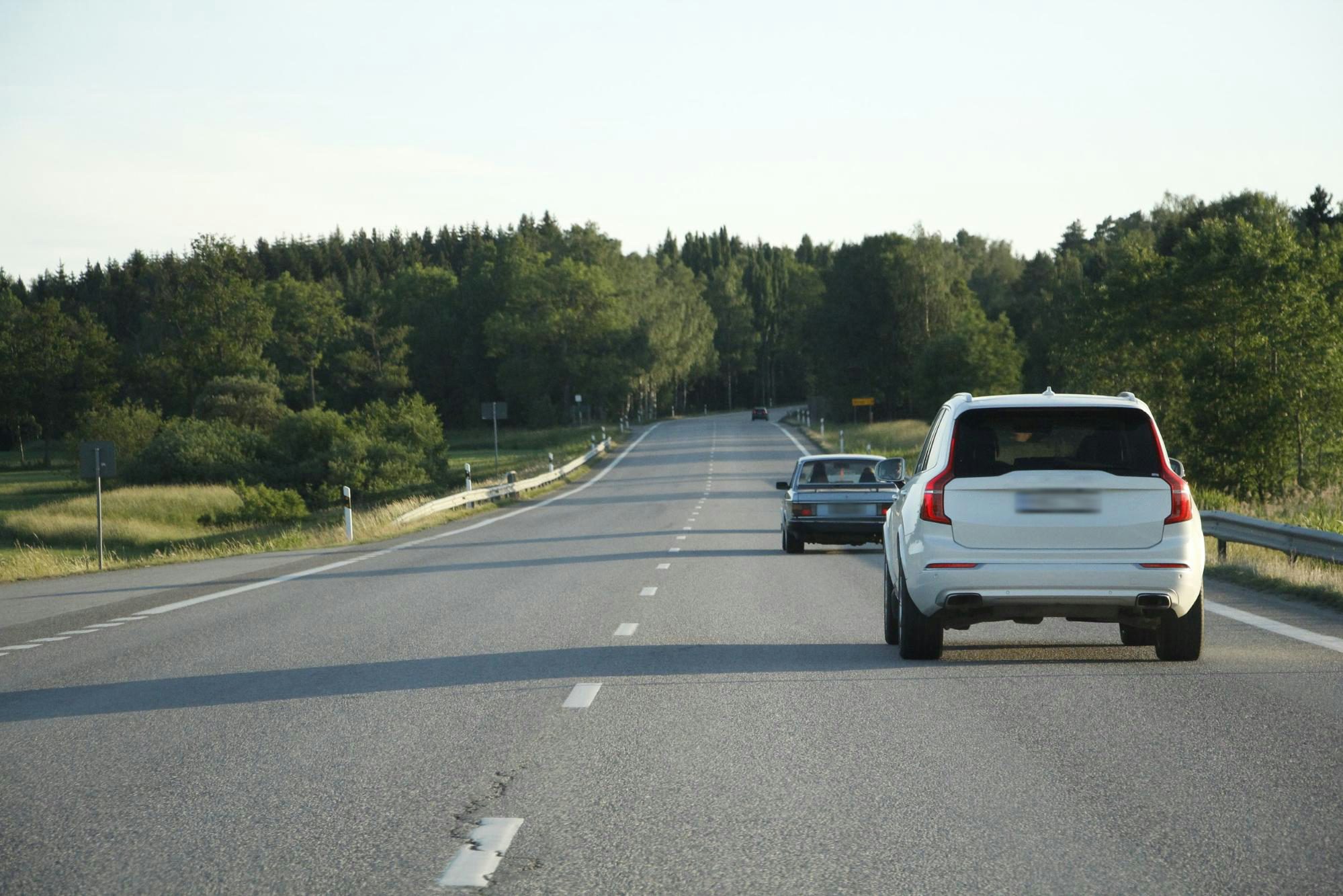 Körfält och placering på vägen.