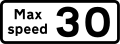 30 MPH Advisory Speed Limit Road Sign