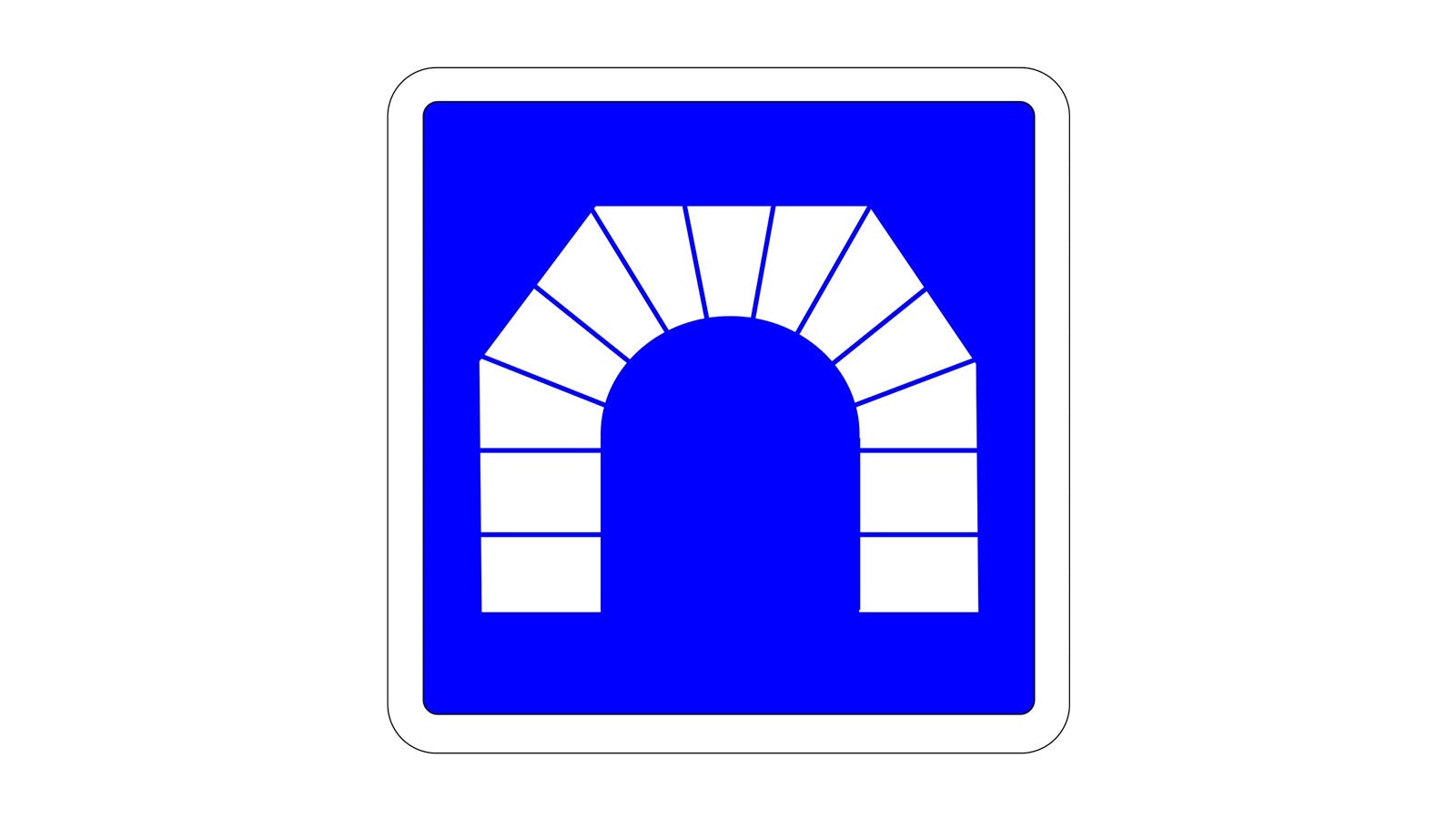 Panneau indiquant un tunnel