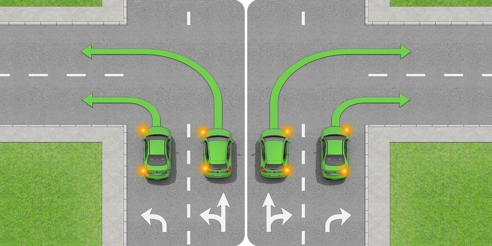 Vous devez tourner dans la bonne voie ou vous risquez de provoquer un crash